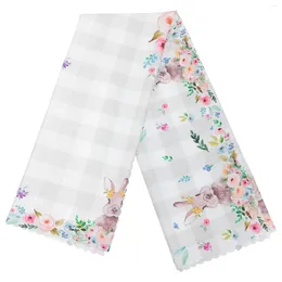 Table Cloth Easter Tablecloth Runner Party Favor Coffee Decorations Kitchen Polyester Decors Banquet