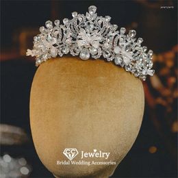 Hair Clips Crowns For Women Wedding Accessories Bridal Headbands Engagement Jewellery Handmade Baroque Style Coronets Gift AN387