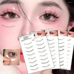 False Eyelashes 8pair Lower Eyelash Tattoo Patch Lazy Makeup Tool Enlarge Your Eyes Symmetrical Disposable Sticker Beauty Too