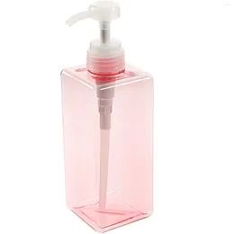 Liquid Soap Dispenser 650 Ml Hand Bottle With Pump Shampoo Handwashing Fluid Pink Travel