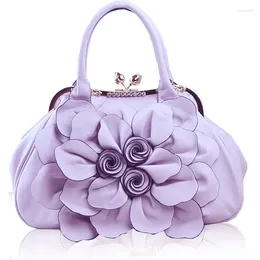 Evening Bags 2024 Women Fashion Diamond Button Big Flowers Elegant Handbags Tote Bag Shoulder Party Club Wedding