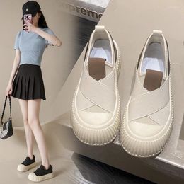 Casual Shoes Women Sneakers 2024 Summer Breathable Little White Female Student Thick Sole Platform Board