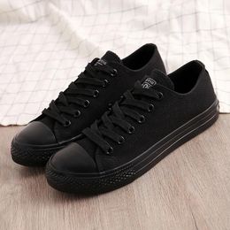 Casual Shoes Maggie's Walker Women Fashion Spring Lacing Black Walking Autumn Platform Canvas Size 35-40