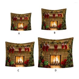 Tapestries Christmas Tapestry Decoration Hanging Ornament Pography For Home Office