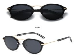 1545 Fashion Sunglasses toswrdpar Eyewear Sun Glasses Designer Mens Womens Brown Cases Black Metal Frame Dark 50mm Lenses For beac6263764