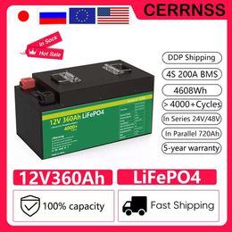 LiFePo4 12V 100AH 200AH 240AH 280AH 360AH Battery Pack Brand New Grade A Cell 6000+ Cycles Built in BMS For RV Boat Solar No Tax