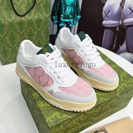 New Designer Shoes Re-web Sneakers Men women casual shoes Leather rubber outsole platform outdoor lace-up round head Embroidered sneakers Size 35-46 3.18 23
