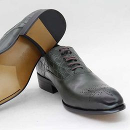 HBP Non-Brand Italian genuine leather lace up rubber sole genuine leather dress shoe sample size shoes