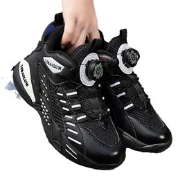 NK Children's 2023 Autumn Mesh Basketball Shoes, Large Children's Rotating Buckle, Boys' Breathable Sports Shoes GG