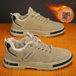 Walking Shoes Winter Men With Cashmere Work Korean Version Of All Non-slip Sports Casual Labour Protection Boot