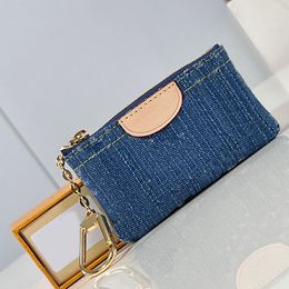 Luxury Designers Bag Wallet Designer Coin Purse Zippy Long Short Wallets Handbag Denim Blue Key Pouch Old Flower Ladies Travel Clutch Wallet Card Holder With Box