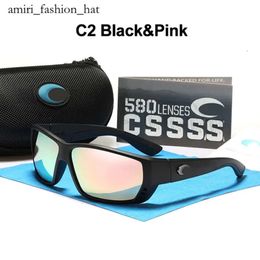 Costa Man Designer for Men Women TR90 Sports Driving Fishing Goggles Mirror Blue Red Lens Costas Sunglasses 4882