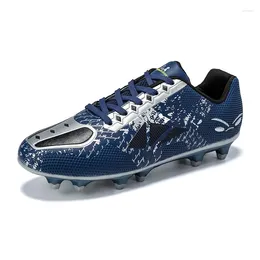 American Football Shoes Men Soccer Boots Athletic Children Leather High Top Male Cleats Training Sneakers Sport