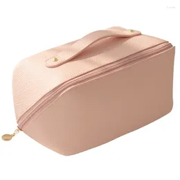 Cosmetic Bags 2024 Makeup Bag Fashion High Quality Portable Storage Solid Color Versatile Large Capacity Business Travel Wash
