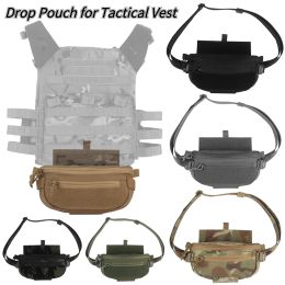 Bags Military EDC Tactical Bags Accessories Waist Pack Hunting Vest Dump Drop Pouch Outdoor Camping Compact Abdominal Dangler Pack