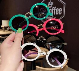 Kids Sunglasses boys girls fashion glasses baby sunglasses UV protection 2021New children039s round frame4904995