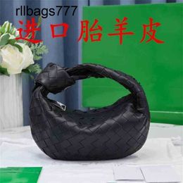 Woven bottegvenetas Jodie Top Bag Sheepskin Handbags Designer Imported Dumpling Vd Womens Knitting Knot Armpit Leather Hand 4fsn