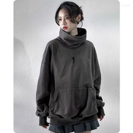 Men's Hoodies Unisex Spring Turtleneck Sweatshirts Techwear Function Hoodie HipHop Streetwear Pullover Harajuku Clothing Oversize