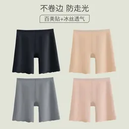 Women's Panties Summer High Rubbing Under Shorts Boxers Breathable Waist Female Women Safety Ice Seamless Silk For Underwear Panty