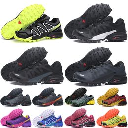 2024 Free shipping SpeedCross 4 3 Outdoor Mens Running Shoes Speedcross Runner Men Sports Sneakers Dark Blue Purple Orange Red Athletic Jogging Walking 36-41