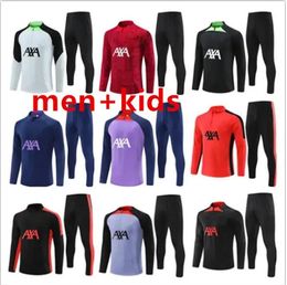 2023 2024 football tracksuit kits 23 24 mens kids half pull training jerseys football tracksuit survetement foot chandal football tracksuitfootball tracksuit