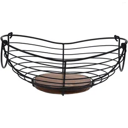 Dinnerware Sets Iron Fruit Basket Holder For Kitchen Countertop Holding Tray Wire Baskets Bailing