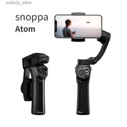 Stabilizers Snoppa atom 3-axis universal joint smartphone stabilizer for iPhone 13 12 11 Pro/Max/Xs Galaxy S21 YouTube TikTok Q240319
