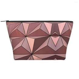 Cosmetic Bags Epcot Architecture Design Trapezoidal Portable Makeup Daily Storage Bag Case For Travel Toiletry Jewellery