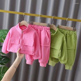 Clothing Sets Girls' Set Autumn Fashionable Children's And Spring Leisure Two Piece Korean Edition