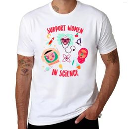 Men's Polos Support Women In Science T-Shirt Oversizeds Plain Tshirts For Men