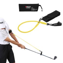 Aids 1Pc PGM Golf Swing Elastic Rope Swing Strength Practitioner Beginner's Swing Training Golf Supplies