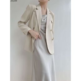 Chicroom Off White Suit Jacket for Womens Spring and Autumn New Casual Commuting Style Small Z364 {category}