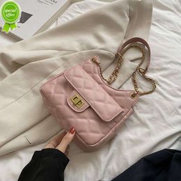Source Factory High Quality Package This Years Popular Small Bag for Women in the Summer of 2024 New Lingge Embroidery Thread Fashion Chain Crossbody Shoulder