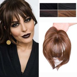 Synthetic Wigs Bangs Gres Synthetic Hair Fringe Clip Bangs Straight Fake Hair Piece High Temperature Fibre Wig Bangs Clip on Hair 240329