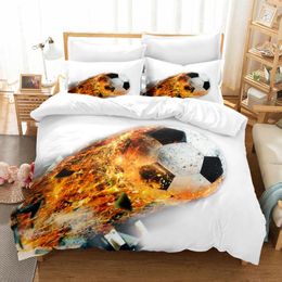 Bedding Sets Drop Single Only 1 Pillowcase For Kids Boys Duvet Cover Set Football Gift Children Teenagers N31