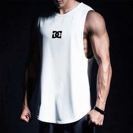 Men's Tank Tops Summer Casual Daily Sports Tank Top Mens Sleeveless Running Training Basketball Loose Tank Top Mens Breathable Vest Top L240319