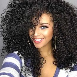 Synthetic Wigs Lace Wigs Women Fashion African Black Short Curly Wavy Hair Heat Resistant Wig Hairpiece 240328 240327