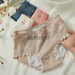 Women's Panties 3Pcs/Set Leak Proof Women Menstrual Panties Breathable Cotton Ladies Physiological Pants Sanitary Widen Female Period Underwear 240319