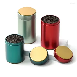 Tea Trays Simplified Iron Box Can Sealed Round Nut Metal Gift Packaging