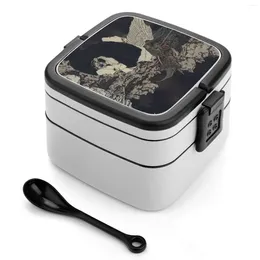 Dinnerware Dark Double Layer Bento Box Lunch Salad Yoshitaka Amano Anime Japanese Final Fantasy Manga