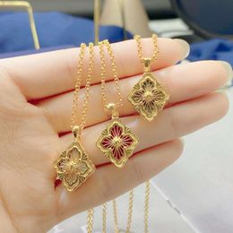 Italian Brushed Four Leaf Clover Bracelet Red Agate Necklace Ring Palace Style White Fritillaria Three Piece Set