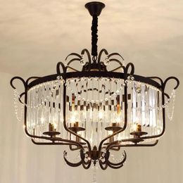 Chandeliers 85-265V E14 Chander Lights Noble LED Industrial Edison 1 /6 /10 Chandelier Fixture Black Not Included Bulb