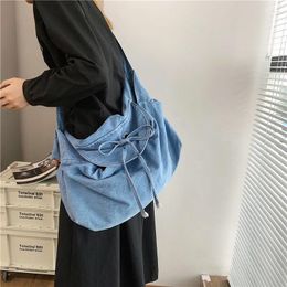Totes Women Denim Blue Shoulder Bag Design Brand Female Canvas Jeans Tote Handbags Large Vintage Crossbody Travel Mochila