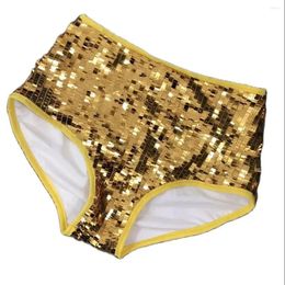 Stage Wear Sexy Nightclub Bar Singer Gogo Dance Team Lead Costume Effect Super Shiny Piece In The Waist Bag Hip Shorts