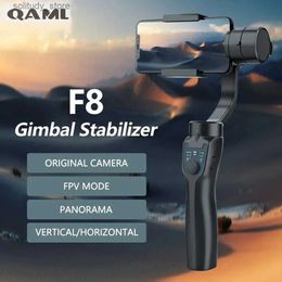 Stabilisers F8 Handheld 3-Axis Gimbal Phone Holder Anti Shake Video Record Stabiliser for iPhone Cellphone Smartphone Q240319