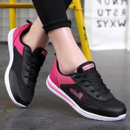 Casual Shoes Women's Sports Classic Sneakers Woman Breathable Mesh Lace Up Sneaker Lightweight For Women Tennis