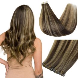 Extensions Full Shine Hair Injection Tape in Hair Extension Human Hair Seamless Tape in Hair Extensions Invisible Virgin Hair Extensions