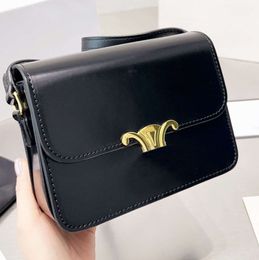 designer bag teen triomph bag leather cowhide bag Crossbody bag Fabric printing bag Saddle bag111