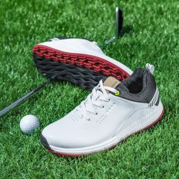 Boots Autumn 2022 Golf Training for Male Brand Gym Shoes Mens Antislippery Golf Shoes Men Leather Walking Shoes Man Size 4047