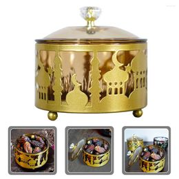 Bowls Metal Snack Serving Dish Dessert Small Trinket Organiser Ramadan Ornament Plastic Candy Tray For Eid